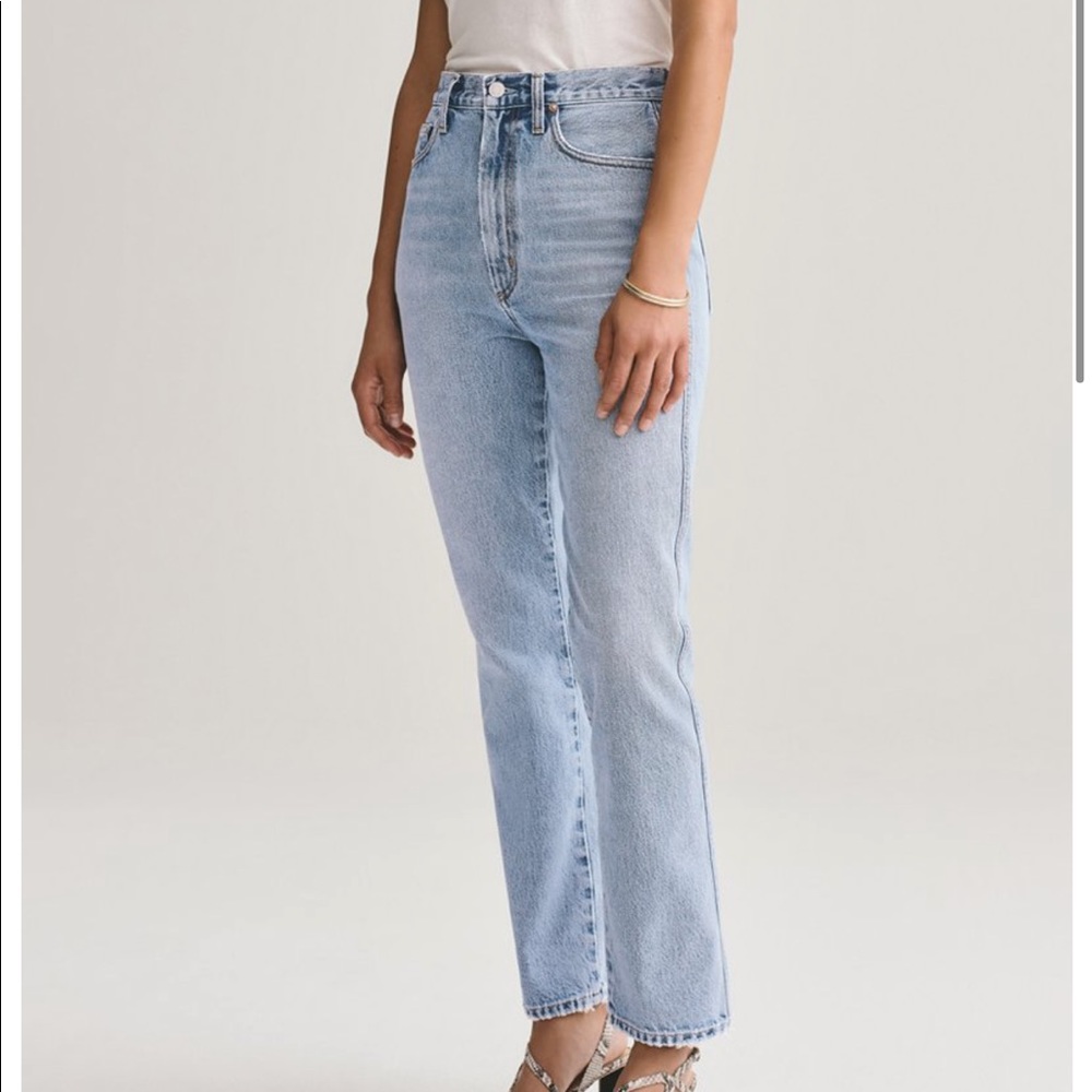 Agolde pinch waist high rise kick jeans